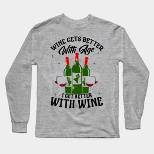 Wine Lover Funny T-shirt Long Sleeve T-Shirt